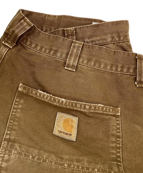 CarHartt（カーハート）CarHartt (カーハート) デニムハーフパンツ OG DOUBLE KNEE SHORT ブラウン サイズ:XLの古着・服飾アイテム