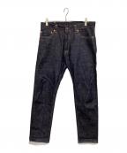 MOMOTARO JEANS桃太郎ジーンズ）の古着「デニムパンツ 銅丹特濃ナローテーパード ジッパーフライ」｜インディゴ