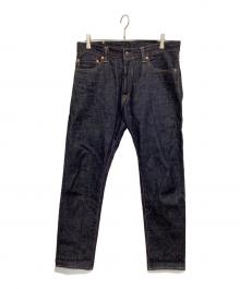 MOMOTARO JEANS（桃太郎ジーンズ）の古着「デニムパンツ 銅丹特濃ナローテーパード ジッパーフライ」｜インディゴ