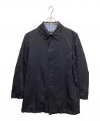BURBERRY BLACK LABELバーバリーブラックレーベル）の古着「ステンカラーコート」｜ネイビー