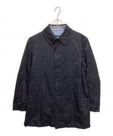 BURBERRY BLACK LABEL（バーバリーブラックレーベル）の古着「ステンカラーコート」｜ネイビー