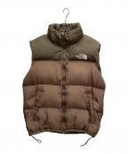THE NORTH FACEザ ノース フェイス）の古着「ダウンベスト ヌプシダウンベスト」｜ブラウン