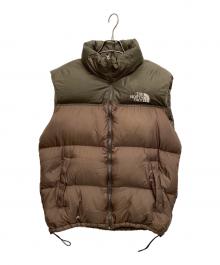 THE NORTH FACE（ザ ノース フェイス）の古着「ダウンベスト ヌプシダウンベスト」｜ブラウン