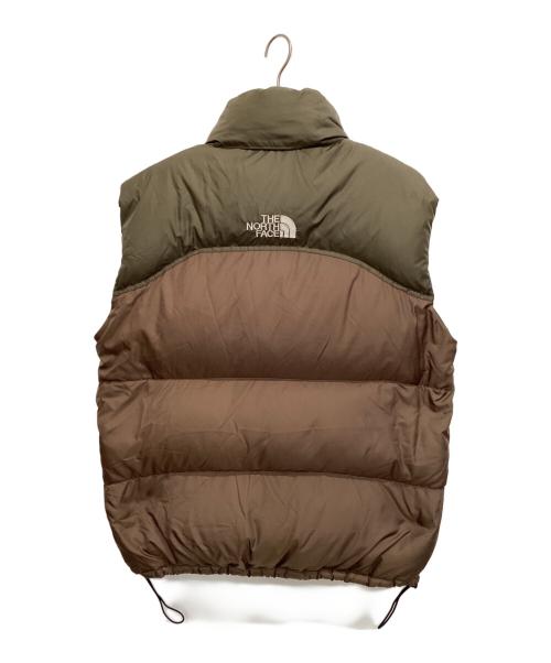 THE NORTH FACE（ザ ノース フェイス）THE NORTH FACE (ザ ノース フェイス) ダウンベスト ヌプシダウンベスト ブラウン サイズ:Ｌの古着・服飾アイテム