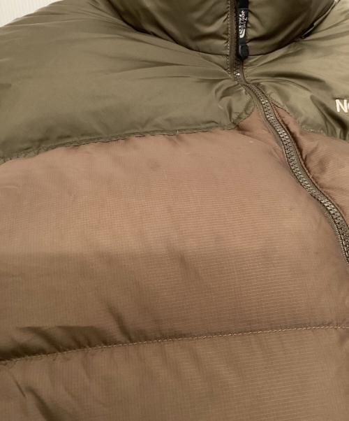 THE NORTH FACE（ザ ノース フェイス）THE NORTH FACE (ザ ノース フェイス) ダウンベスト ヌプシダウンベスト ブラウン サイズ:Ｌの古着・服飾アイテム