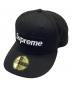 Supreme（シュプリーム）の古着「キャップ Sharpie Box Logo New Era Fitted Cap」｜ブラック