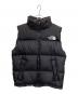 THE NORTH FACE（ザ ノース フェイス）の古着「ダウンジャケット NUPTSE VEST」｜ブラック