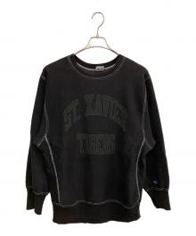 Champion REVERSE WEAVE（チャンピオン リバース ウィーブ）の古着「クルーネックスウェット」｜ブラック