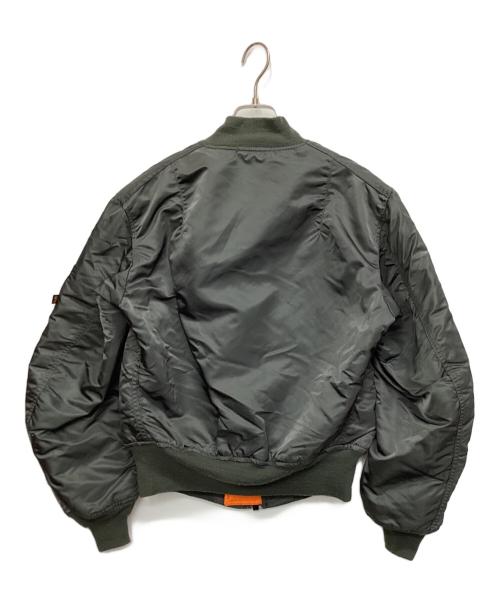 ALPHA（アルファ）ALPHA (アルファ) MA-1ジャケット USA製 グリーン サイズ:Sの古着・服飾アイテム