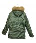 ALPHA (アルファ) N-3Bタイプコート グリーン サイズ:S 未使用品：10000円