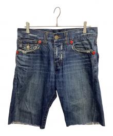 DSQUARED2（ディースクエアード）の古着「デニムハーフパンツ TWINS RANGE」｜インディゴ