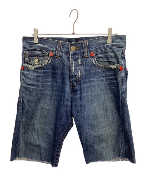 DSQUARED2（ディースクエアード）DSQUARED2 (ディースクエアード) デニムハーフパンツ TWINS RANGE インディゴ サイズ:50の古着・服飾アイテム