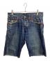 DSQUARED2（ディースクエアード）の古着「デニムハーフパンツ TWINS RANGE」｜インディゴ