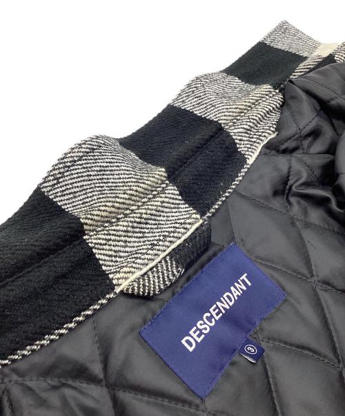 DESCENDANT（ディセンダント）DESCENDANT (ディセンダント) シャツジャケット ブラック×ホワイト サイズ:3の古着・服飾アイテム
