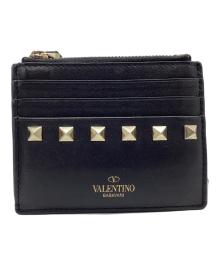 VALENTINO GARAVANI（ヴァレンティノ・ガラヴァーニ）の古着「フラグメントケース ロックスタッズ」｜ブラック×ゴールド