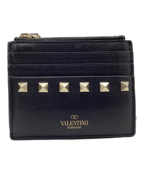 VALENTINO GARAVANI（ヴァレンティノ・ガラヴァーニ）VALENTINO GARAVANI (ヴァレンティノ・ガラヴァーニ) フラグメントケース ロックスタッズ ブラック×ゴールドの古着・服飾アイテム
