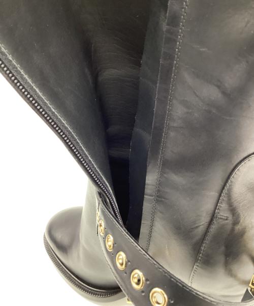 Salvatore Ferragamo（サルヴァトーレ フェラガモ）Salvatore Ferragamo (サルヴァトーレ フェラガモ) ロングブーツ ブラック サイズ:6Mの古着・服飾アイテム