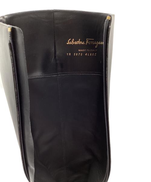 Salvatore Ferragamo（サルヴァトーレ フェラガモ）Salvatore Ferragamo (サルヴァトーレ フェラガモ) ロングブーツ ブラック サイズ:6Mの古着・服飾アイテム