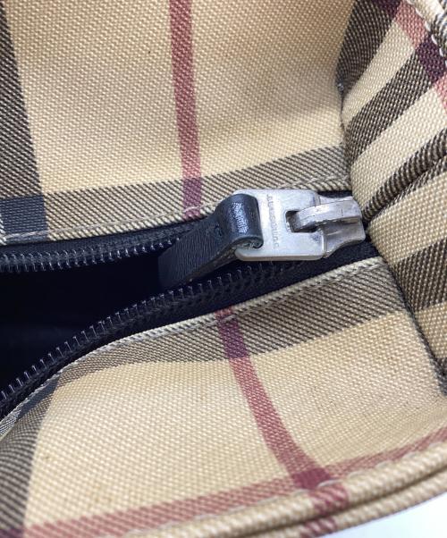 BURBERRY LONDON（バーバリーロンドン）BURBERRY LONDON (バーバリーロンドン) 舟型ハンドバッグ ノバチェック ベージュの古着・服飾アイテム