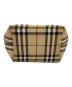 中古・古着 BURBERRY LONDON (バーバリーロンドン) 舟型ハンドバッグ ノバチェック ベージュ：16000円