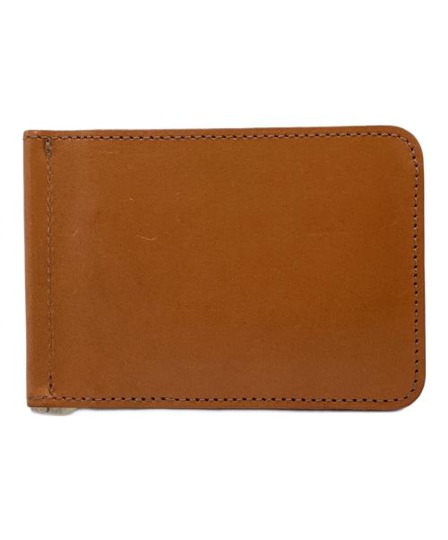 KC's LEATHER CRAFT（ケーシーズ）KC's LEATHER CRAFT (ケーシーズ) カードケース マネークリップ クリップオン キャメルの古着・服飾アイテム
