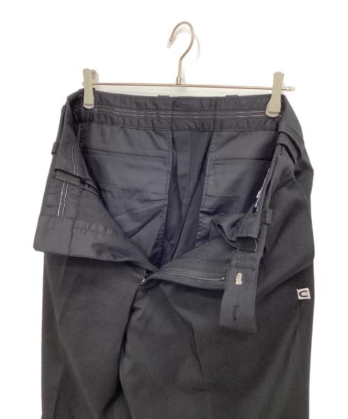 CAHLUMN（カウラム）CAHLUMN (カウラム) パンツ Polyester 1 Tuck Slacks Pant ブラック サイズ:XLの古着・服飾アイテム