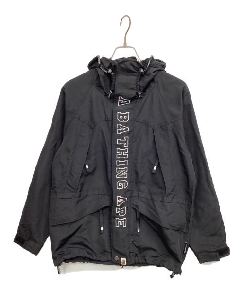 A BATHING APE（アベイシングエイプ）A BATHING APE (アベイシングエイプ) マウンテンパーカー ブラック サイズ:Sの古着・服飾アイテム