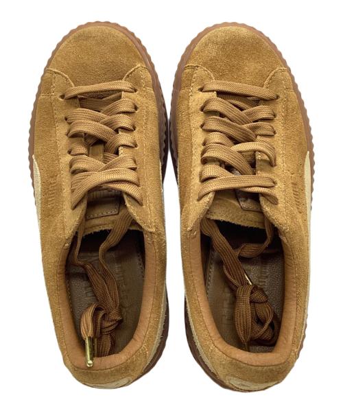 PUMA（プーマ）PUMA (プーマ) 厚底スニーカー ブラウン サイズ:23.5の古着・服飾アイテム