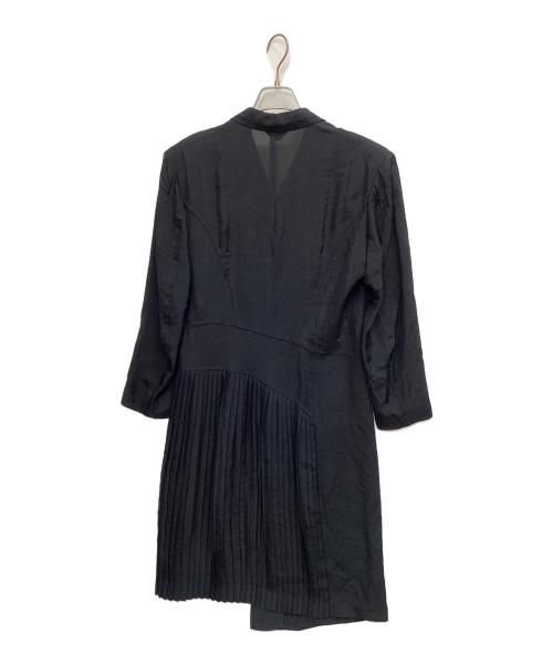 COMME des GARCONS（コムデギャルソン）COMME des GARCONS (コムデギャルソン) トリアセテートプリーツワンピース ブラック サイズ:表記なしの古着・服飾アイテム