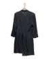 COMME des GARCONS (コムデギャルソン) トリアセテートプリーツワンピース ブラック サイズ:表記なし：25000円