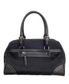 COACHコーチ）の古着「ハンドバッグ シグネチャー」｜ブラック