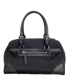 COACH（コーチ）の古着「ハンドバッグ シグネチャー」｜ブラック