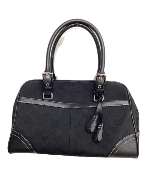COACH（コーチ）COACH (コーチ) ハンドバッグ シグネチャー ブラックの古着・服飾アイテム