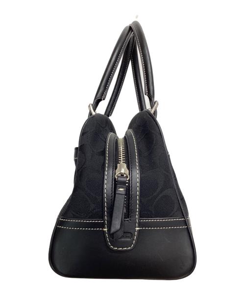 COACH（コーチ）COACH (コーチ) ハンドバッグ シグネチャー ブラックの古着・服飾アイテム