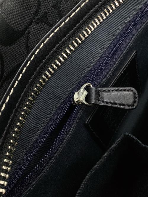 COACH（コーチ）COACH (コーチ) ハンドバッグ シグネチャー ブラックの古着・服飾アイテム