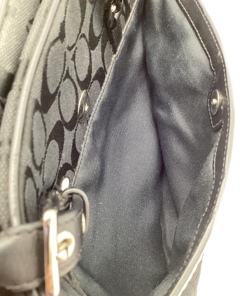 COACH（コーチ）COACH (コーチ) ハンドバッグ シグネチャー ブラックの古着・服飾アイテム