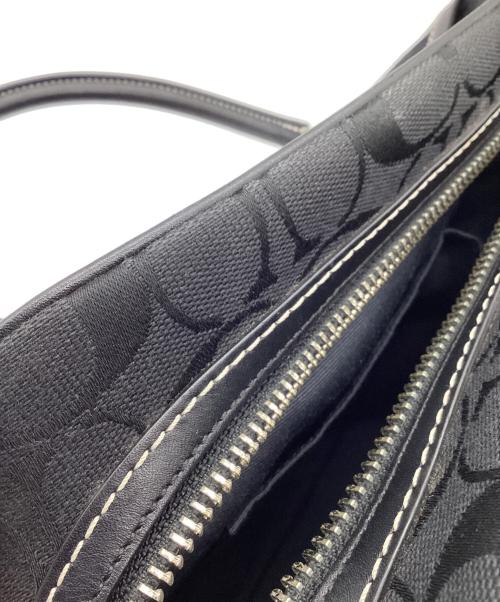 COACH（コーチ）COACH (コーチ) ハンドバッグ シグネチャー ブラックの古着・服飾アイテム