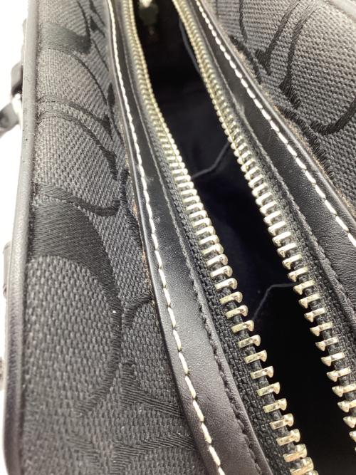 COACH（コーチ）COACH (コーチ) ハンドバッグ シグネチャー ブラックの古着・服飾アイテム
