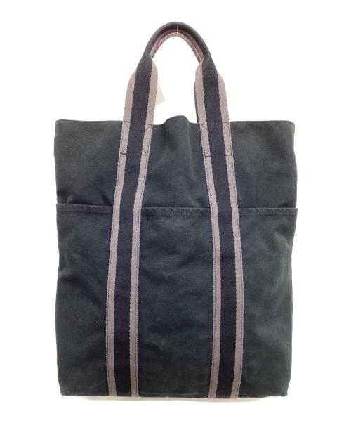 HERMES（エルメス）HERMES (エルメス) トートバッグ ブラック×グレーの古着・服飾アイテム