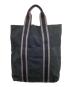 HERMES (エルメス) トートバッグ ブラック×グレー：15000円