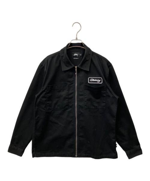 stussy（ステューシー）stussy (ステューシー) ジップアップワークジャケット ブラック サイズ:Sの古着・服飾アイテム