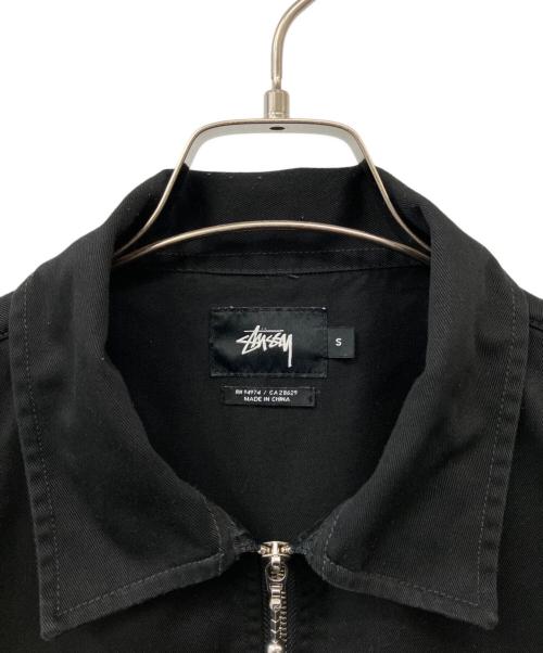stussy（ステューシー）stussy (ステューシー) ジップアップワークジャケット ブラック サイズ:Sの古着・服飾アイテム