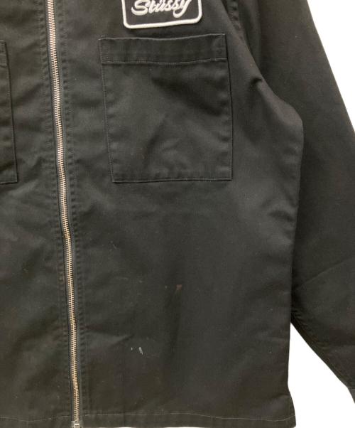 stussy（ステューシー）stussy (ステューシー) ジップアップワークジャケット ブラック サイズ:Sの古着・服飾アイテム