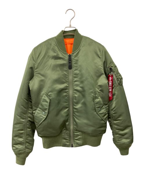 ALPHA（アルファ）ALPHA (アルファ) MA-1ジャケット オリーブ サイズ:Sの古着・服飾アイテム