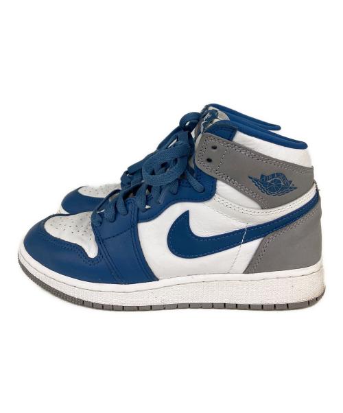 NIKE（ナイキ）NIKE (ナイキ) Nike GS Air Jordan 1 OG （エアジョーダン） ブルー×ホワイト サイズ:UK3.5の古着・服飾アイテム