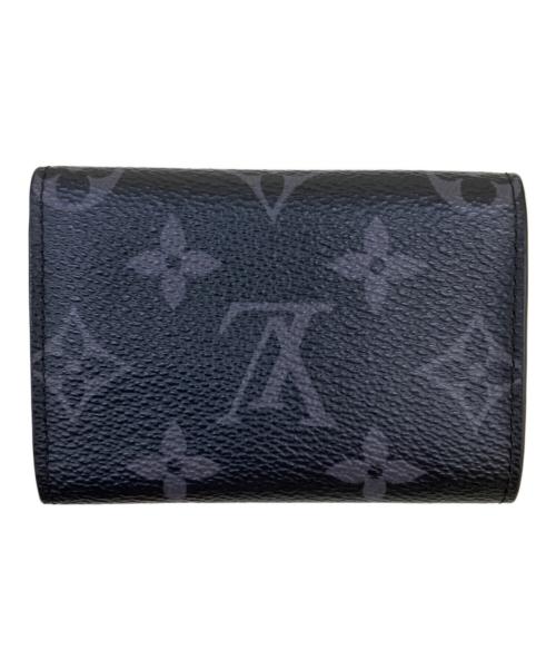 LOUIS VUITTON（ルイ ヴィトン）LOUIS VUITTON (ルイ ヴィトン) 3つ折り財布 ブラック×グレーの古着・服飾アイテム