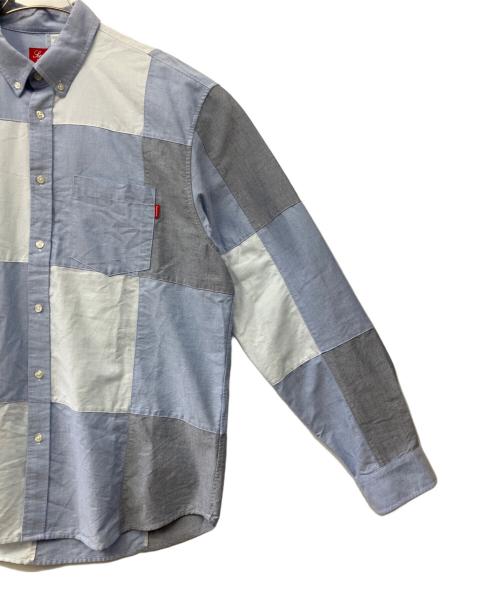 SUPREME（シュプリーム）Supreme (シュプリーム) 20AW patchworkOxford Shirt スカイブルー サイズ:Lの古着・服飾アイテム