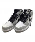 NIKEナイキ）の古着「Air Jordan 1 Mid（エアジョーダン1ミッド）」｜ホワイト×グレー