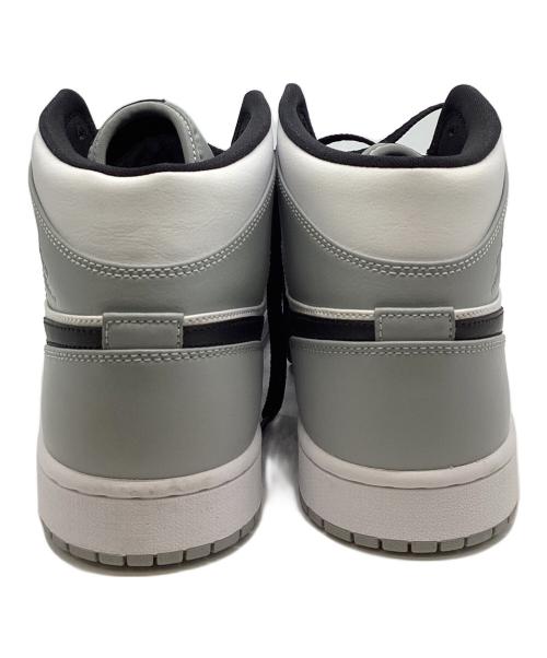 NIKE（ナイキ）NIKE (ナイキ)  Air Jordan 1 Mid（エアジョーダン1ミッド） ホワイト×グレー サイズ:29の古着・服飾アイテム