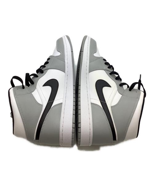 NIKE（ナイキ）NIKE (ナイキ)  Air Jordan 1 Mid（エアジョーダン1ミッド） ホワイト×グレー サイズ:29の古着・服飾アイテム